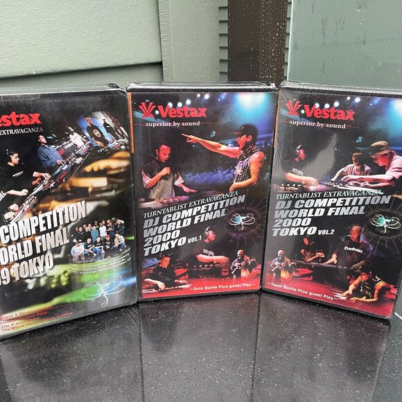 DJ Competition World Finals VHS Lot 3 Vestax Turntablist Extravaganza Tokyo - Picture 1 of 8